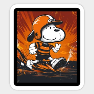 Icon-Off Sentry Snoopy Vs Orioles Brand Sticker